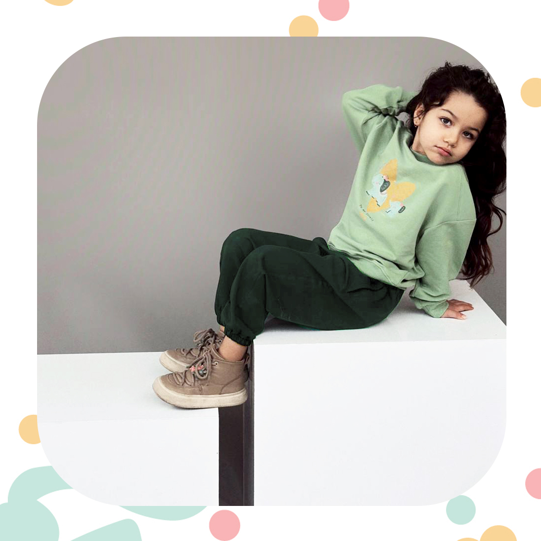 شلوار کودکانه هرس اسلش سبز جنگلی