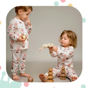 ست راحتی نیوبورن m&m بالون صورتی