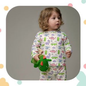 ست راحتی نیوبورن m&m دایناسور فسفری